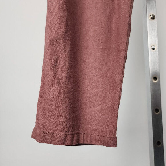 Maurices Dusty Rose Paper Bag Waist Belted Pants Size M - Picture 3 of 9